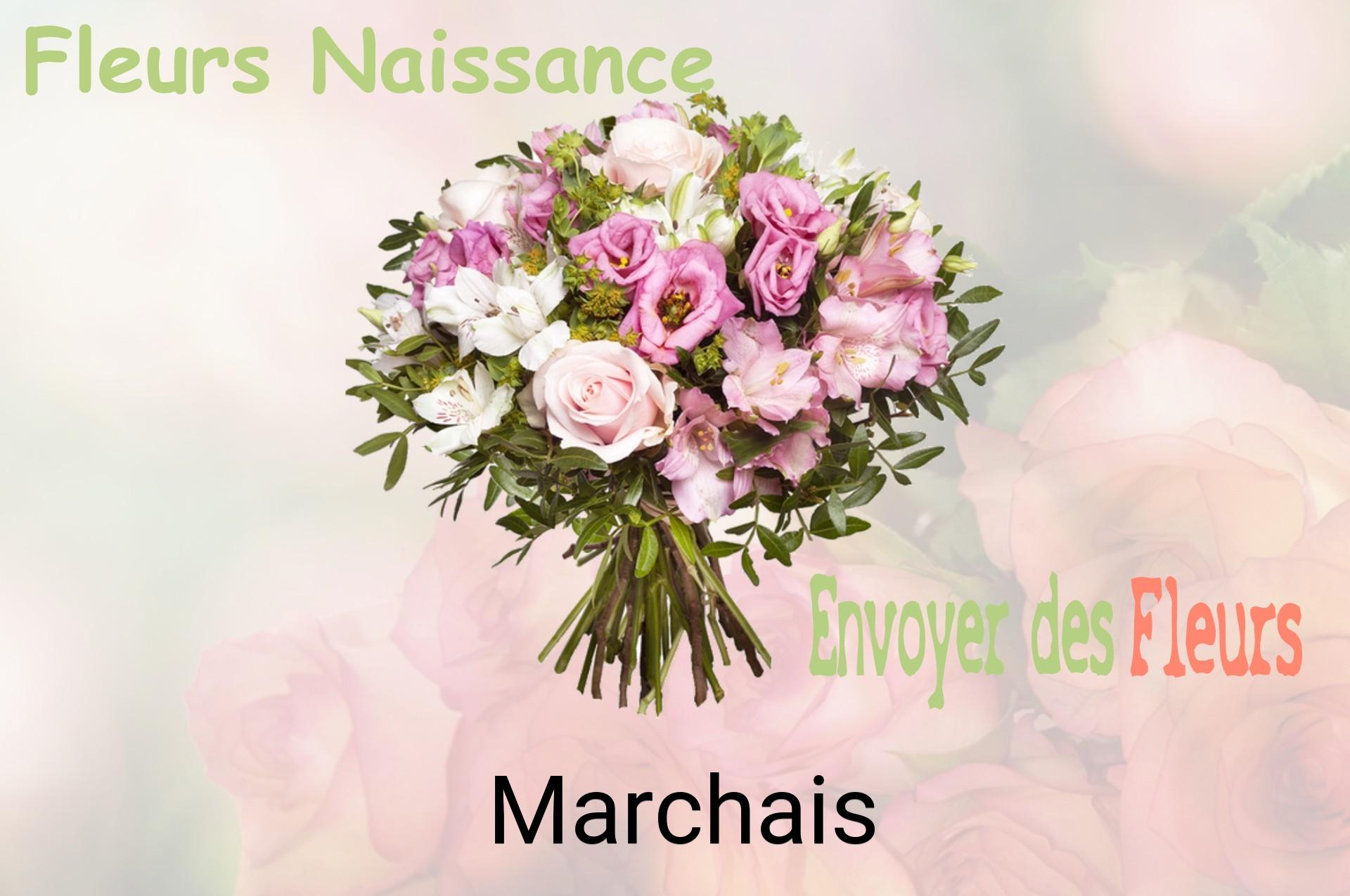 Bouquet de fleurs de naissance livré à Marchais